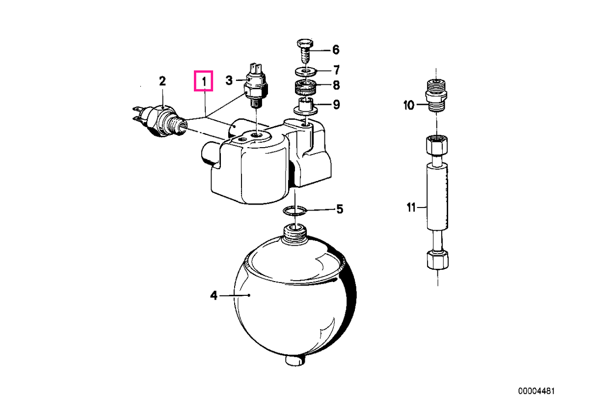 34331159752 Regulator de presiune - BMW