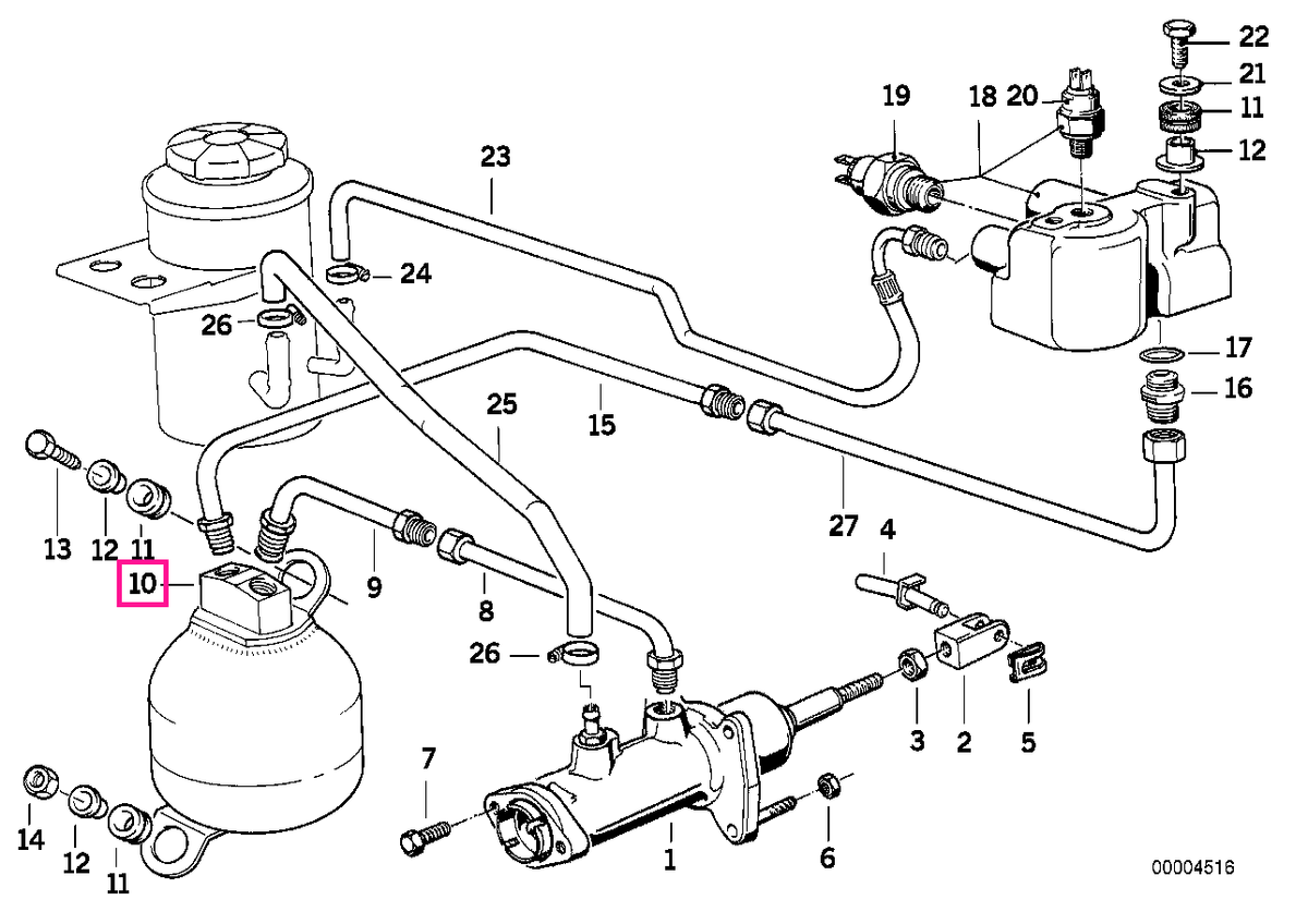 34331162056 Acumulator presiune - BMW