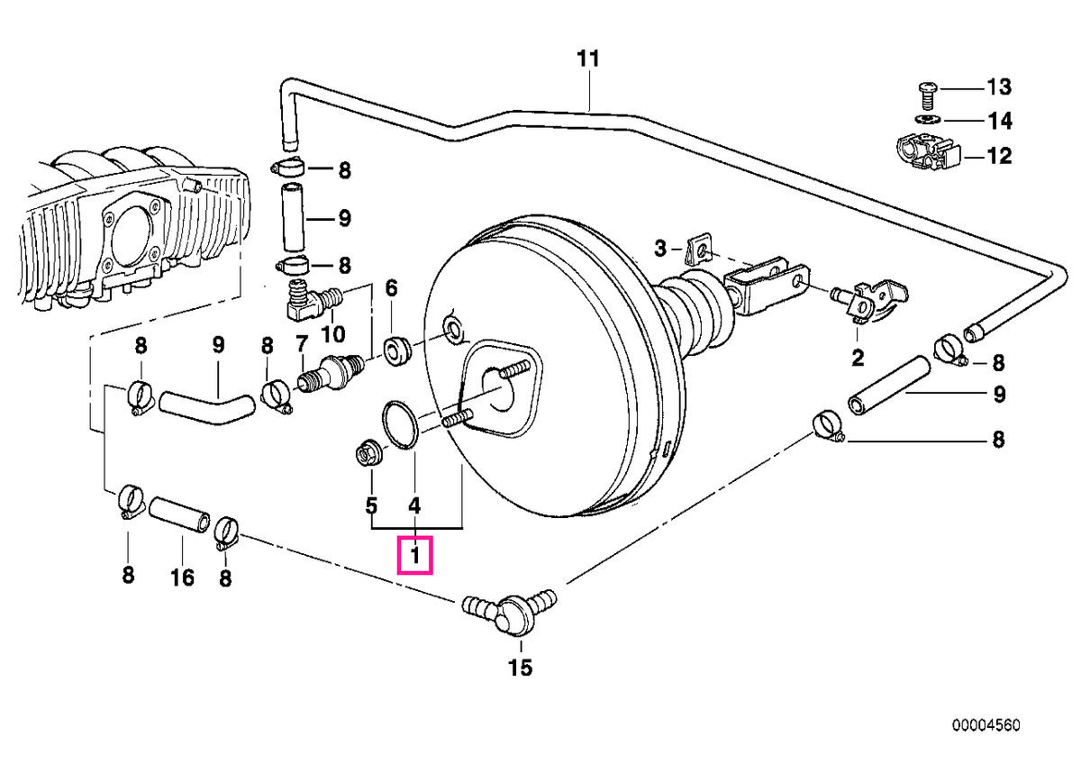 34331162963 Servofrena - BMW