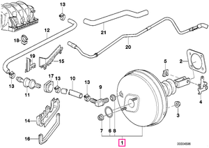 34331163402 Servomotor frână - BMW