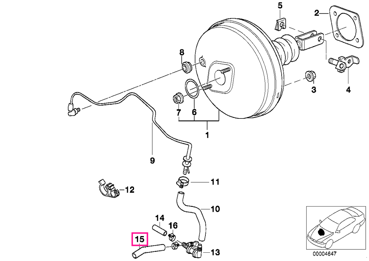 34331164124 Tub vid - BMW