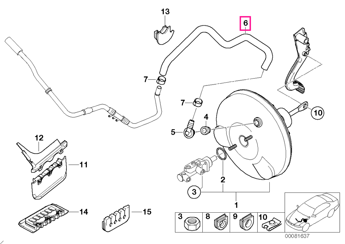 34331165019 Cot de țeavă - BMW