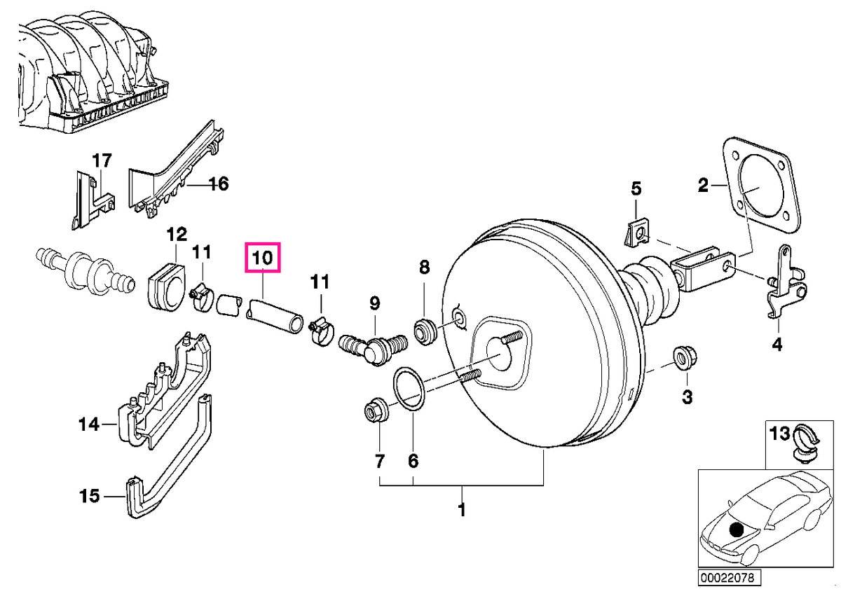 34331165502 Furtun - BMW