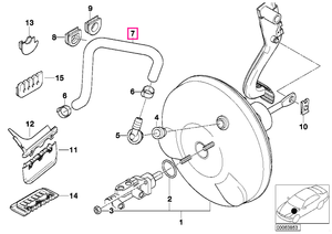34331165506 Cot furtun - BMW