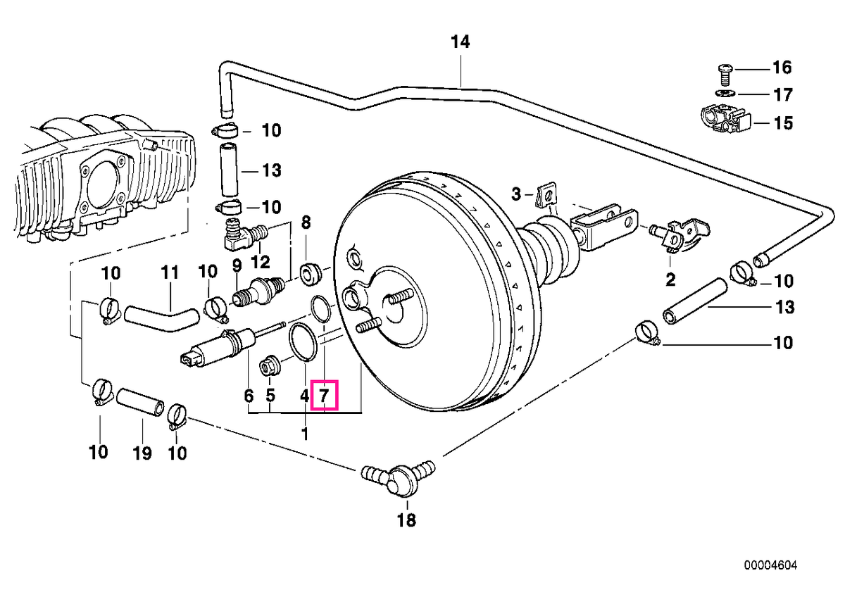 34331181297 O-ring senzor deplasare - BMW