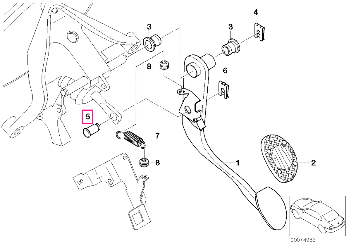 34331505053 Securing pin - BMW - Mini