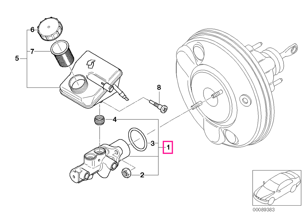 34336785667 Cilindru master frana - BMW - Mini