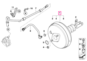 34336786750 Unitate servofrena - BMW