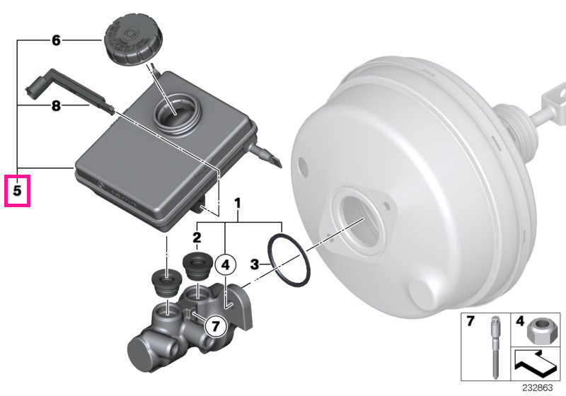 34336794473 Expansion tank - BMW