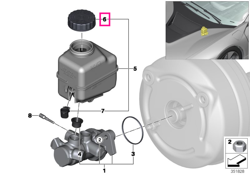34336851090 Lock - BMW