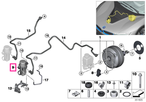 34336851289 Vacuum pump - BMW - Mini