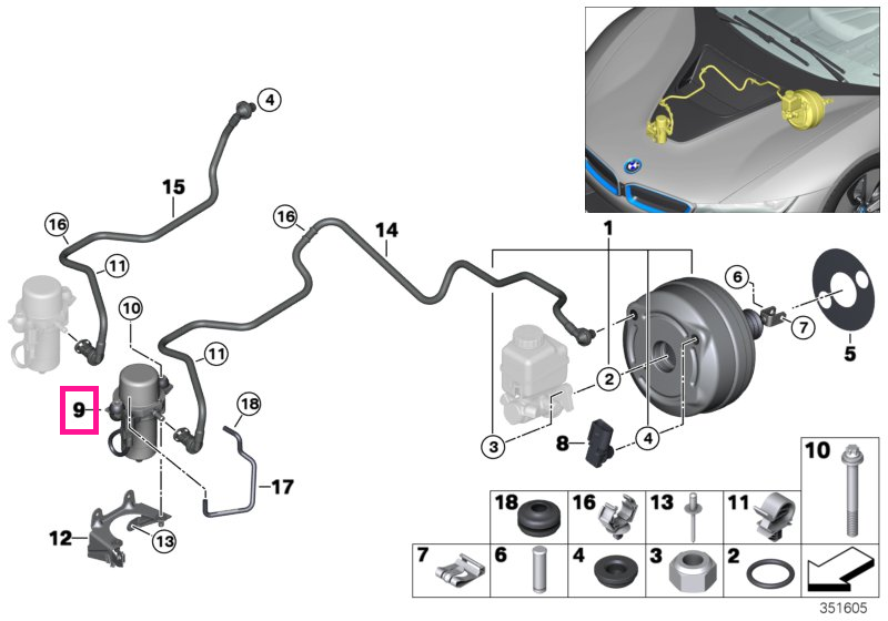 34336851289 Vacuum pump - BMW - Mini