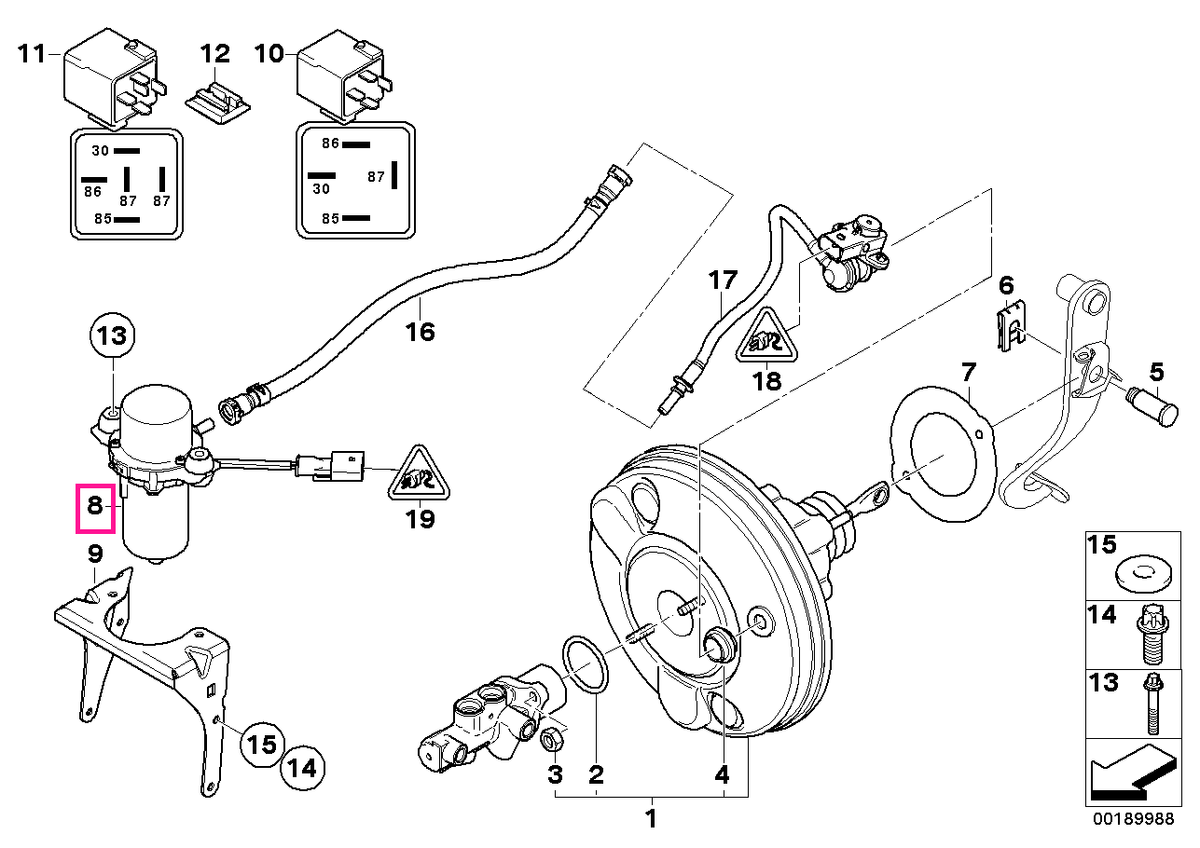 34336857405 Pompa vid - BMW