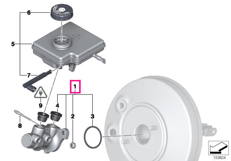 34336857907 Cilindru frână principal - BMW - Mini