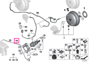 34336860775 Blow-out device - BMW