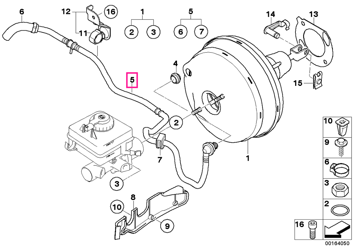 34337577302 Vacuum pipe - BMW