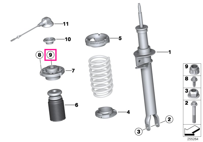 34339806226 Piulita autoblocanta, M14X1,5-05 ZNS3 - BMW - Mini
