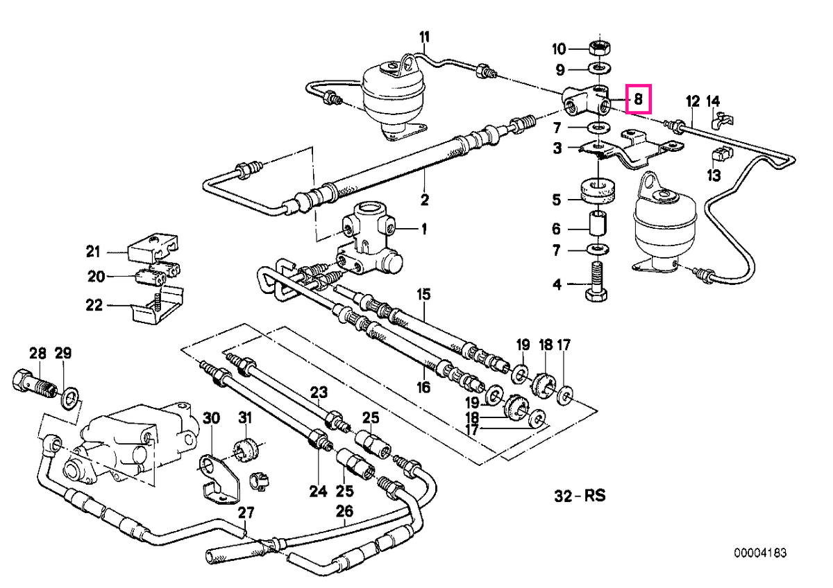 34341111435 Piesă distribuție M10X1 - BMW