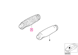 34400005965 Myrtle wood handbrake grip HOCHGLANZ - BMW
