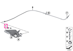 34409811241 Handbrake lever - BMW - Mini