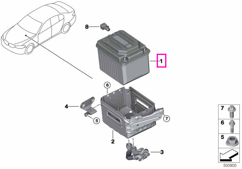 61215A38DE3 Baterie/Acumulator 48V - BMW Seria 2 G42, Seria 3 G20 G21, Seria 4 G22 G23 G26, Seria 5 G30 G31, Seria 6 G32