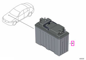 61215B3F325 Baterie acumulator BMW 12V, Lithium 10Ah, sistem Dual Storage - BMW Seria 3 G20 G21 G28, Seria 4 G22 G23 G26