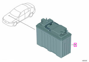 61215B80880 Baterie/Acumulator BMW 12V, Lithium 10Ah, sistem Dual Storage - BMW Seria 3 G20 G21 G28, Seria 4 G22 G23 G26