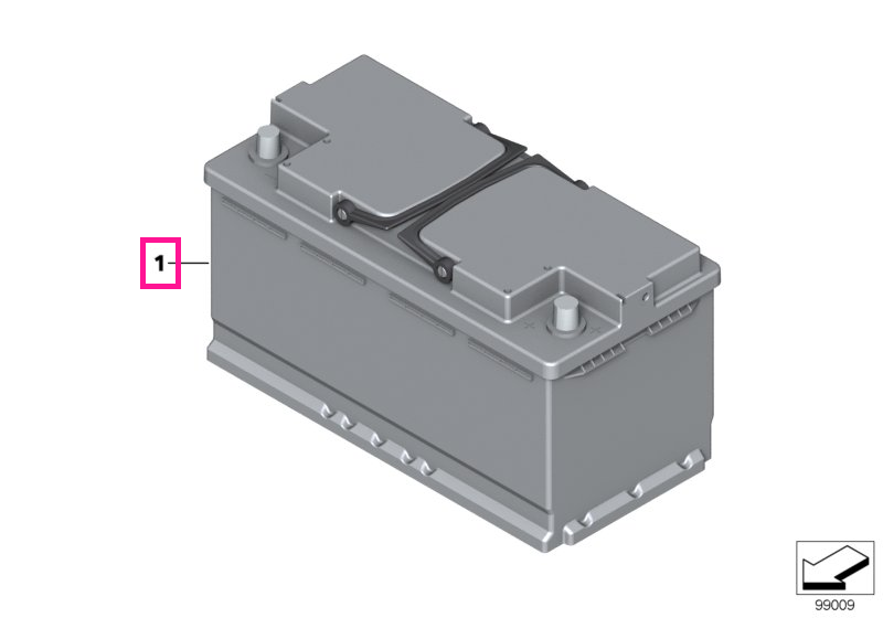 61219364597 Baterie AGM originala - 50Ah - BMW Seria 5 F10 F18 G30 G31, Seria 6 G32, Seria 7 F01 F02 G11 G12, Seria 8 G1