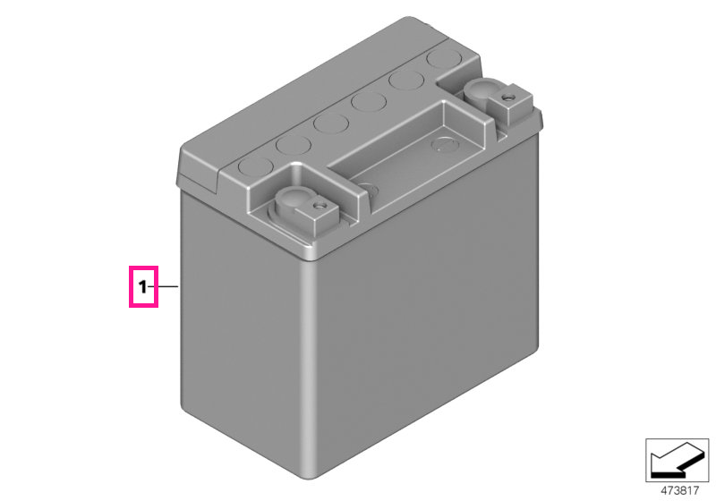 61219394648 Baterie AGM aditionala pentru Start-Stop, originala BMW - 12Ah - BMW Seria 5 F07 F10 F11 F18 G30 G31, Seria 