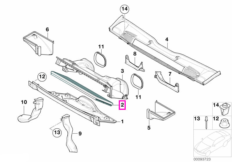 64312218428 Microfiltru habitaclu cu carbune activ, Value Parts - BMW X5 E53