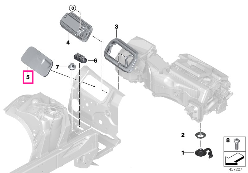 64319301588 Capac - BMW