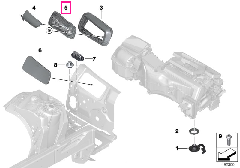 64319389370 Diffusor - BMW