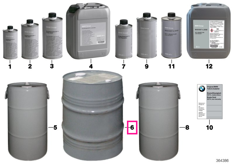 83130443030 Lichid frână DOT4 LV 1000ML TU 1000ML, TU - BMW