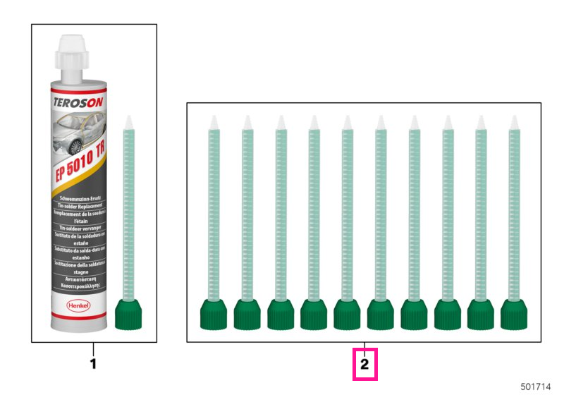 83192468929 Mixing nozzles set filling solder repl. 10 STÜCK - BMW