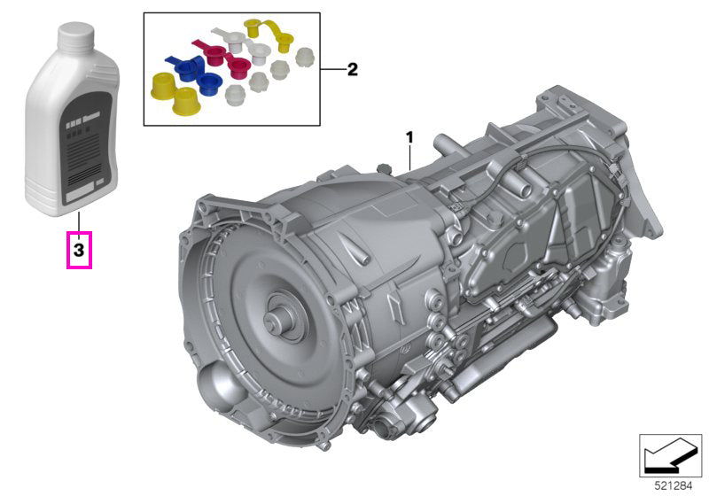 83225A28F03 Ulei transmisie automata ATF 8, pentru gama de cutii automate GA8HP - BMW Seria 3 G20 G21, Seria 4 G22 G23, 